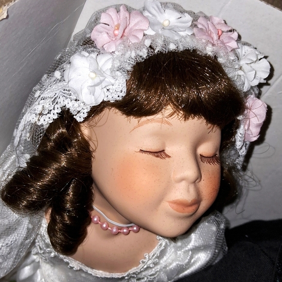 NWT,Vintage 80's,PRECIOUS Geppeddo,Porcelain,Bride & Groom Set in Original Box❤️ - Picture 3 of 13